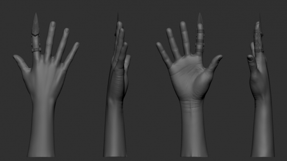 zbrushhandshaded