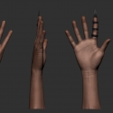 zbrushhandtextured